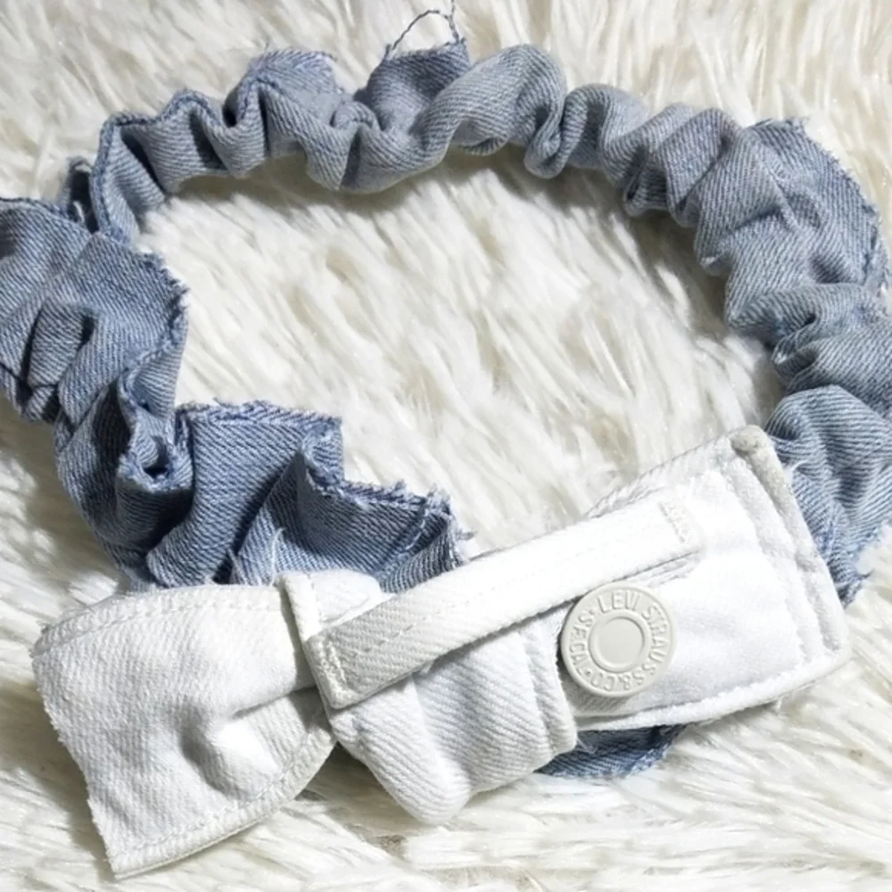 Tasty Raw Edge Denim HEADBANZ- 